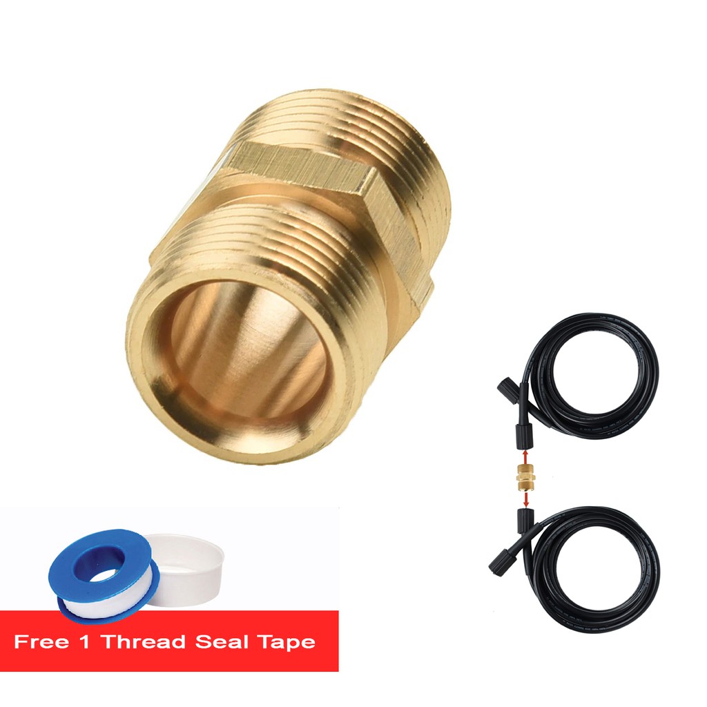 High Pressure Water Jet Hose Connector M22 Thread and M14 Internal for