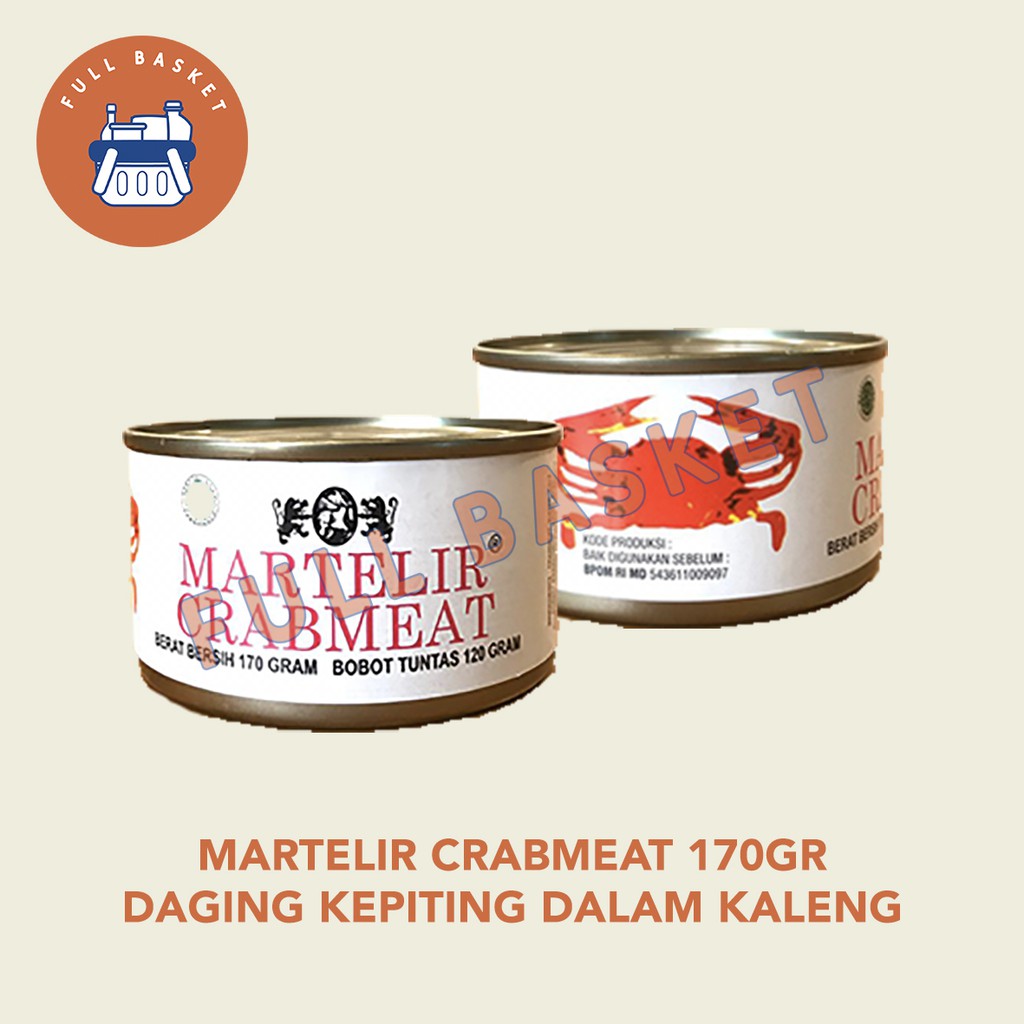 Martelir Crabmeat 170gr (Crab Meat In Canned) Shopee Philippines