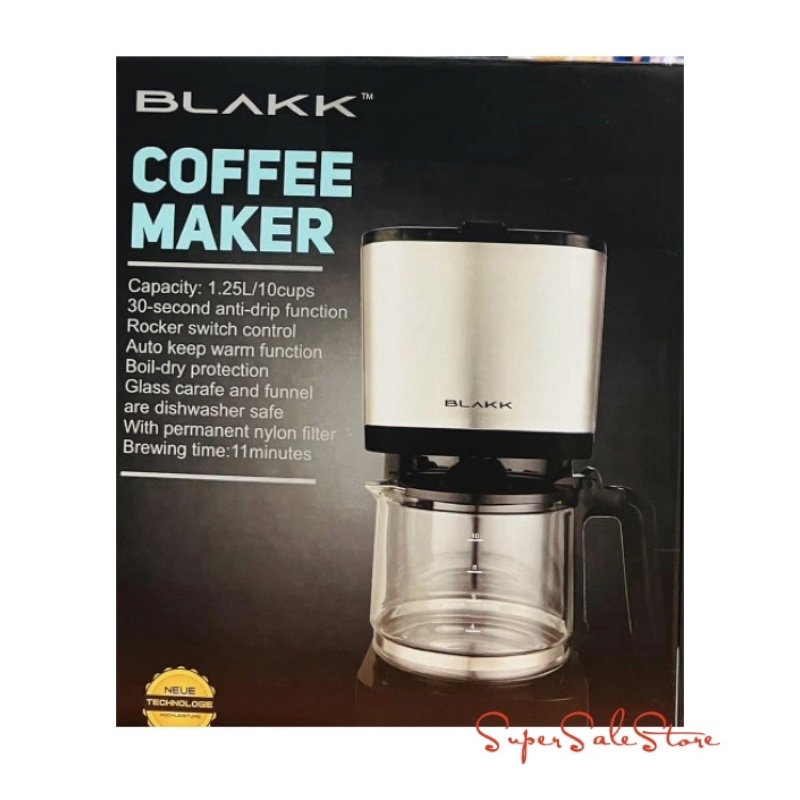 BLAKK Coffee Maker10cups Shopee Philippines