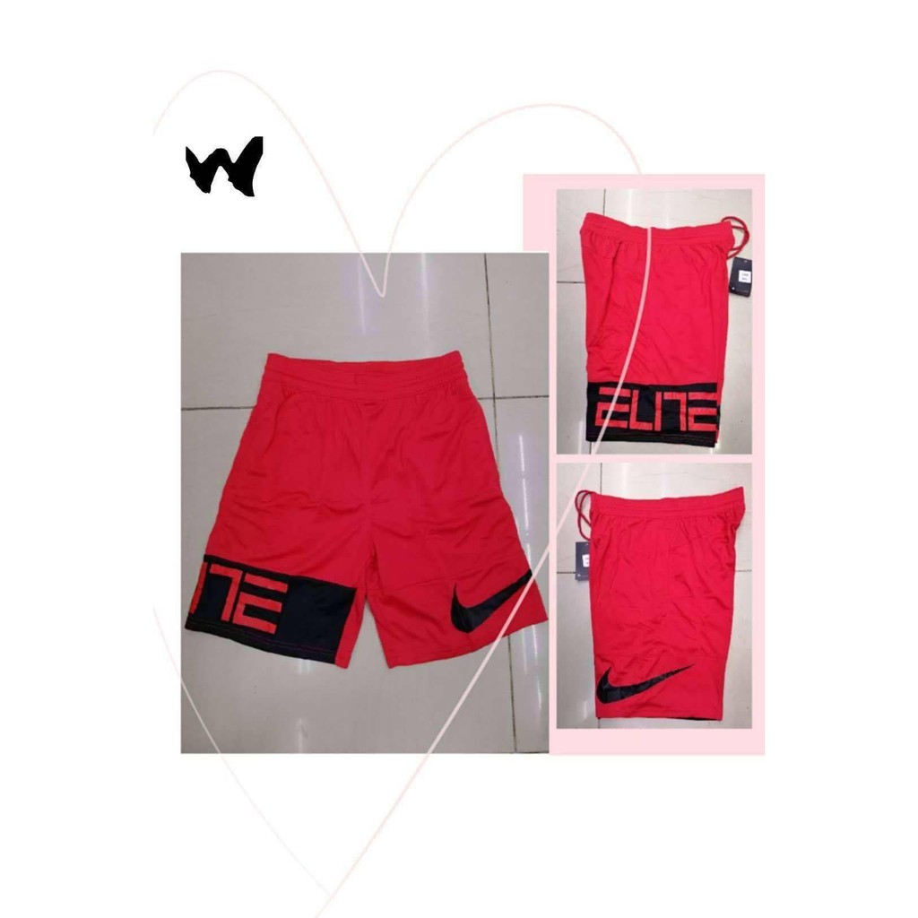 red nike elite shorts