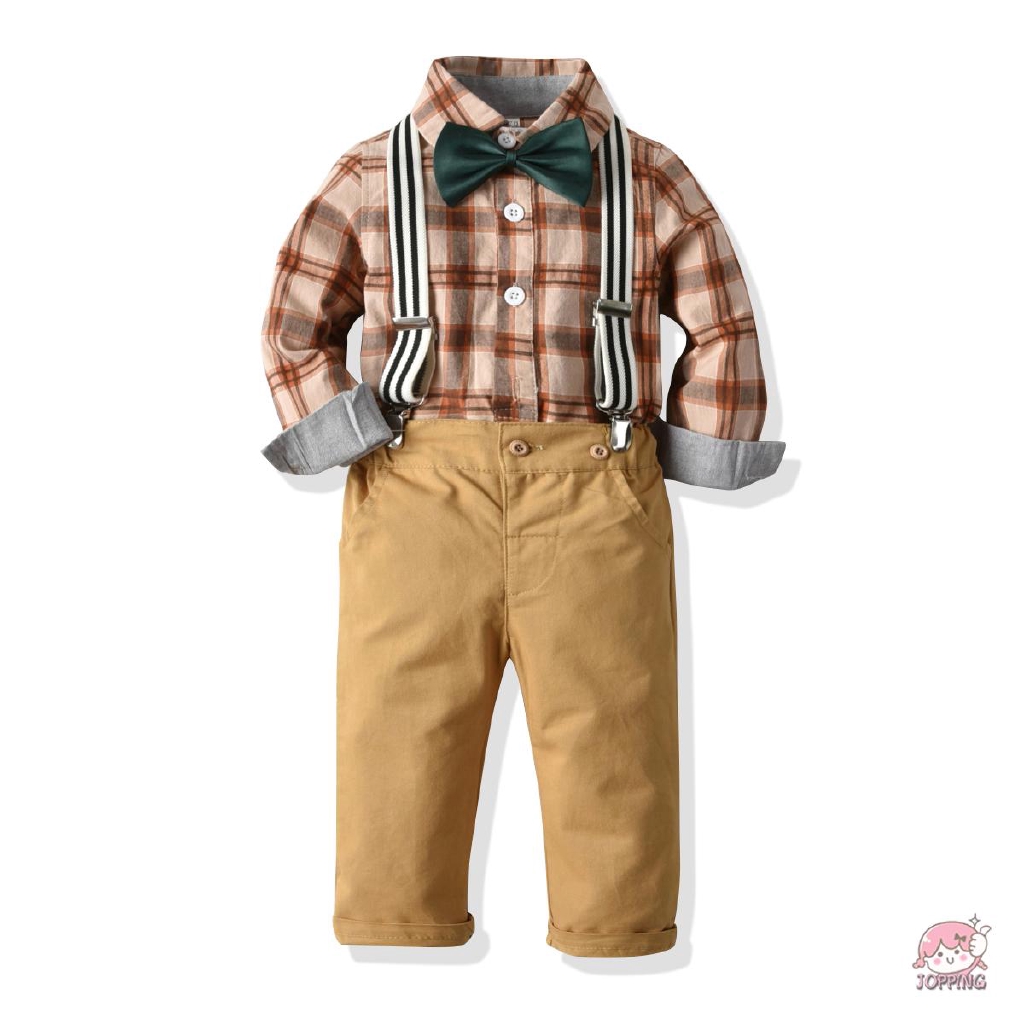 newborn bow tie and suspenders outfit