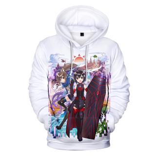 female 12 oversized hoodie anime