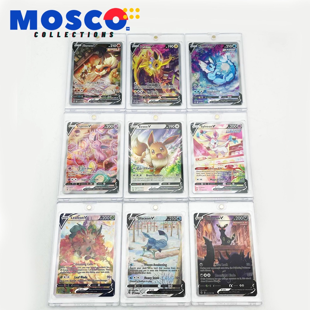 Pokemon Trading Card Eevee V Alternate Arts Set Of 9 Eeveelutions