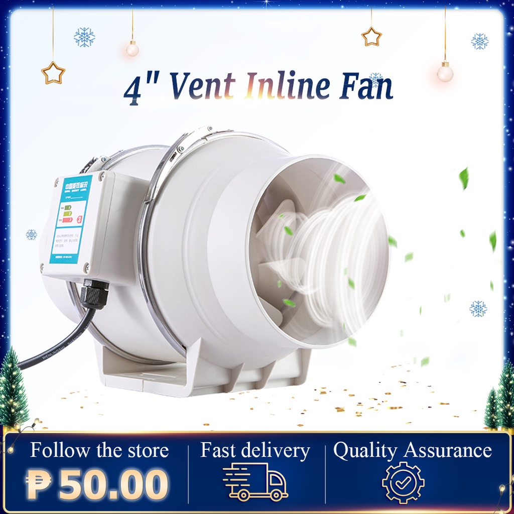Inverter Duct Fan Exhaust Fan 4 Inch Strong Exhaust Ventilation Fan