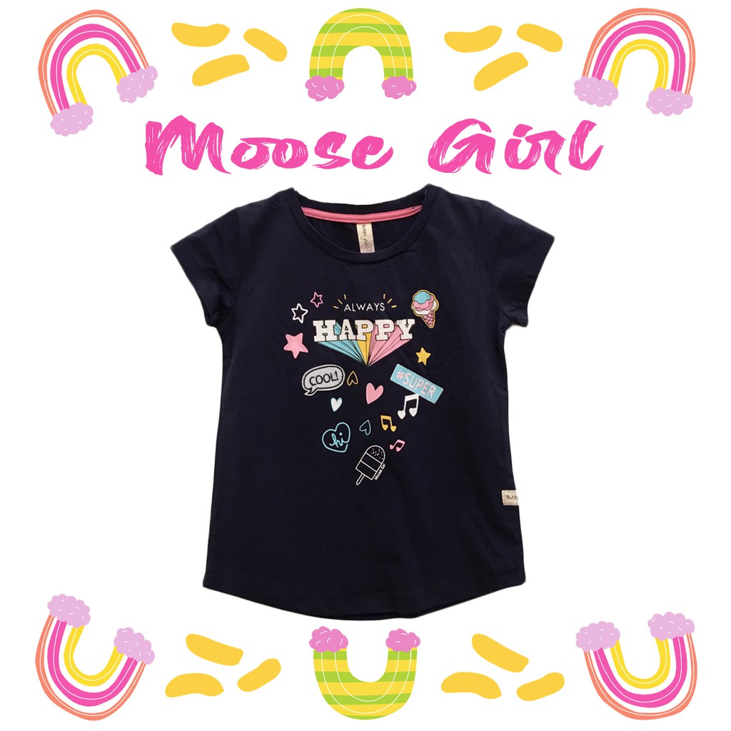 Zi7J9q-0 Short-Sleeve The Philippines Moose Shirts for Children 2-6T Cute Tunic Tops with Falbala 