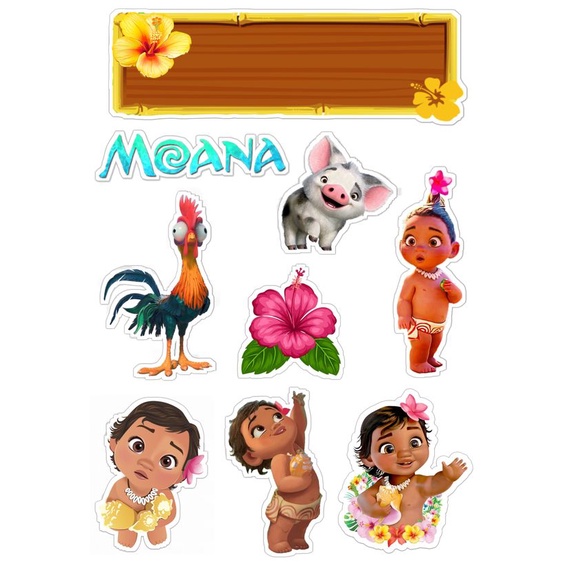 MOANA / BABY MOANA CAKE TOPPERS Shopee Philippines