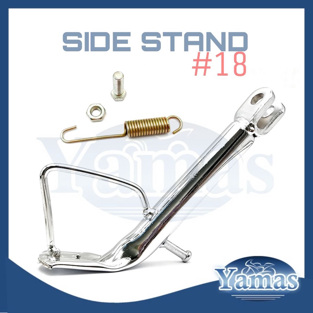 MOTORCYCLE UNIVERSAL SIDE STAND (SILVER) Shopee Philippines