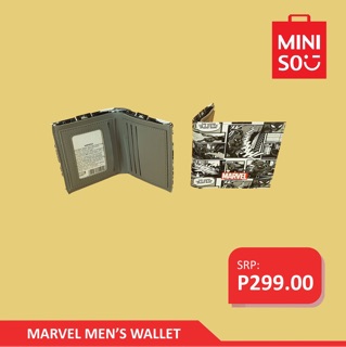 Miniso  Mens  wallet  mens  vertical wallet  marvel  mens  