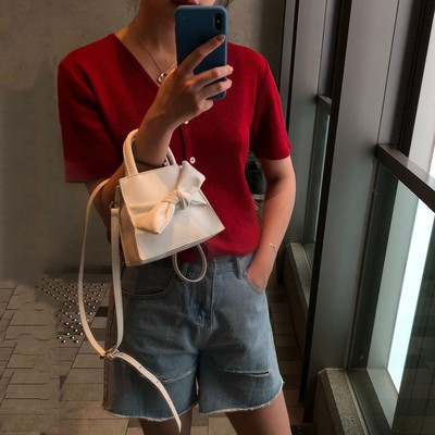 zara crossbody belt bag with bow