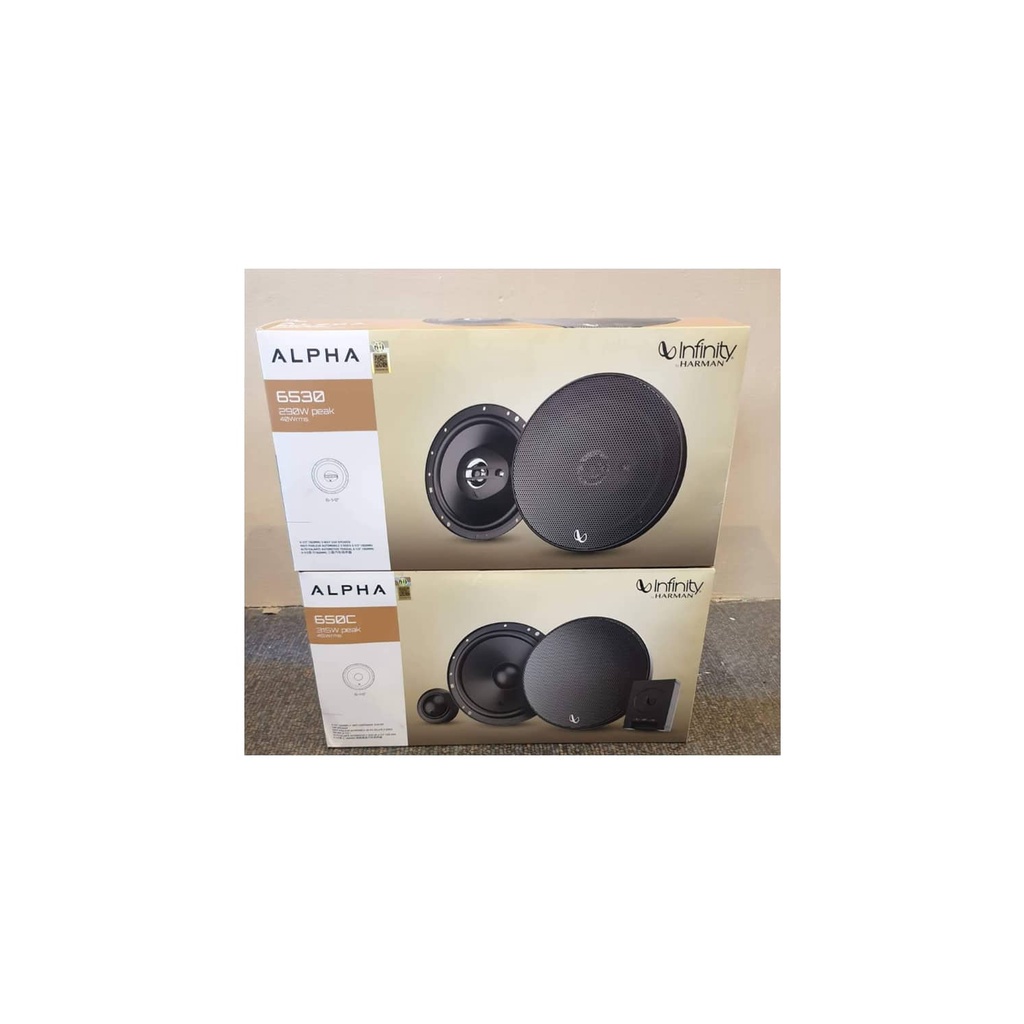 infinity alpha 650c component speakers and infinity alpha6530 coaxial ...