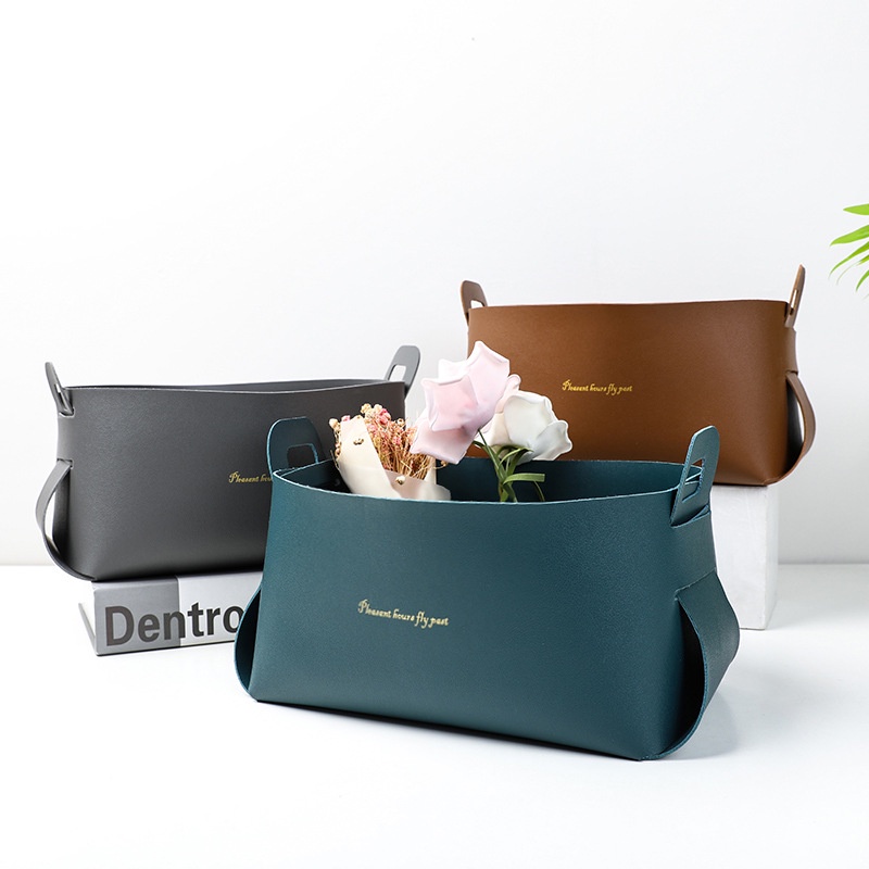 Shopware Nordic IG Leather Desktop Large Storage Box Living Room