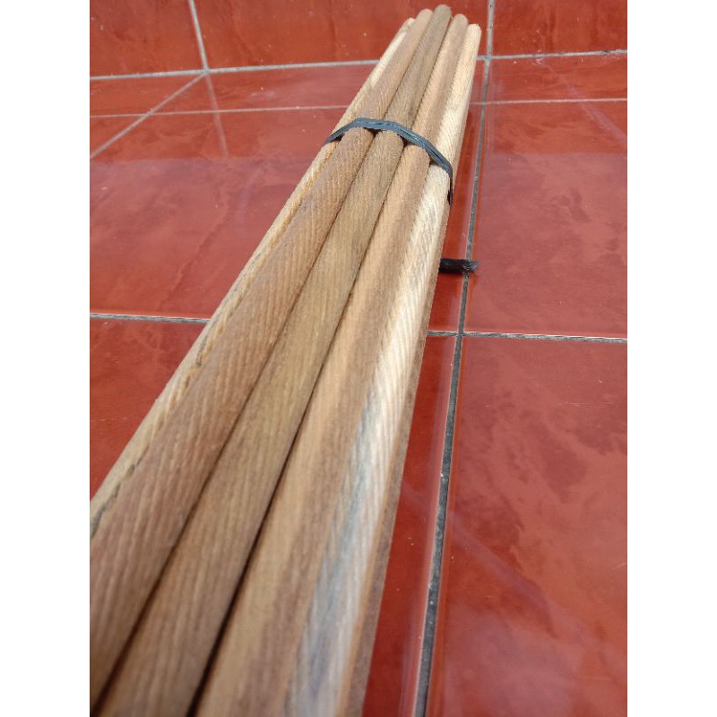 KAYU 20 Bars Dowel Threaded Teak Wood 50 cm / Pliers Etc.