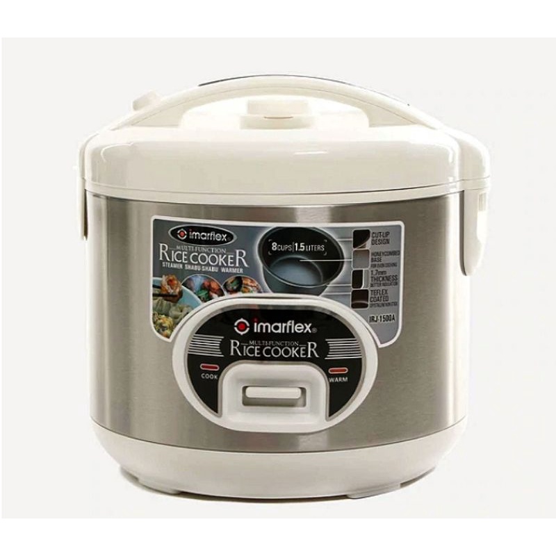 Imarflex 15 Liters Capacity 4in1 Multi Function Rice Cooker Warmer Shabu Shabu Steamer 1263