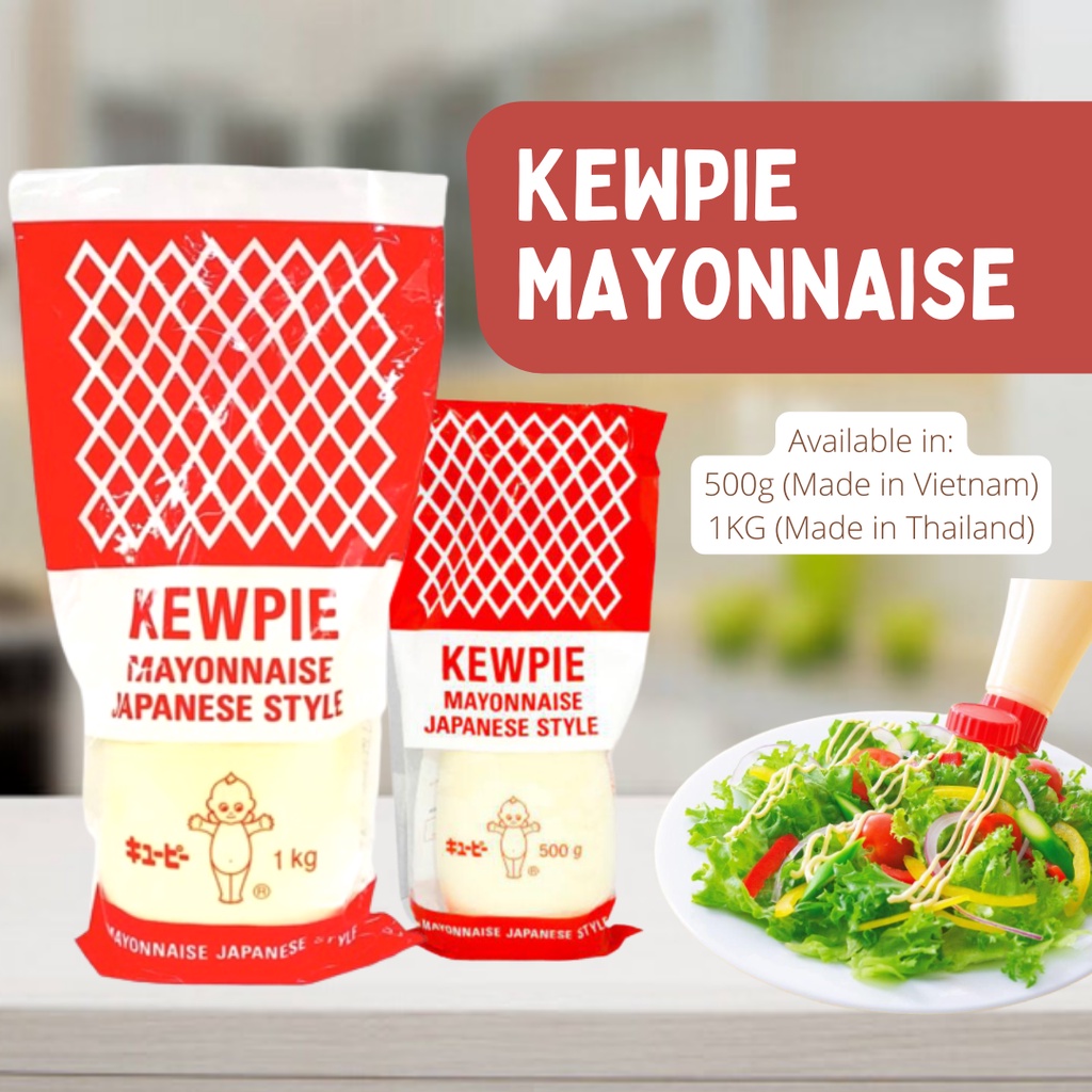 Kewpie Mayonnaise Japanese Style 1kg (Made in Thailand) & 500g (Made in