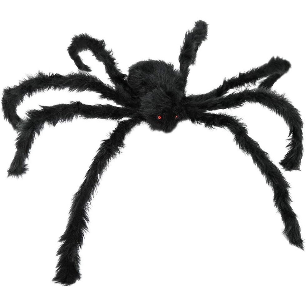 30CM Halloween Decorations Giant Spider Outdoor Large Halloween Props Spider Scary Hairy Fake Spider Web Decoration