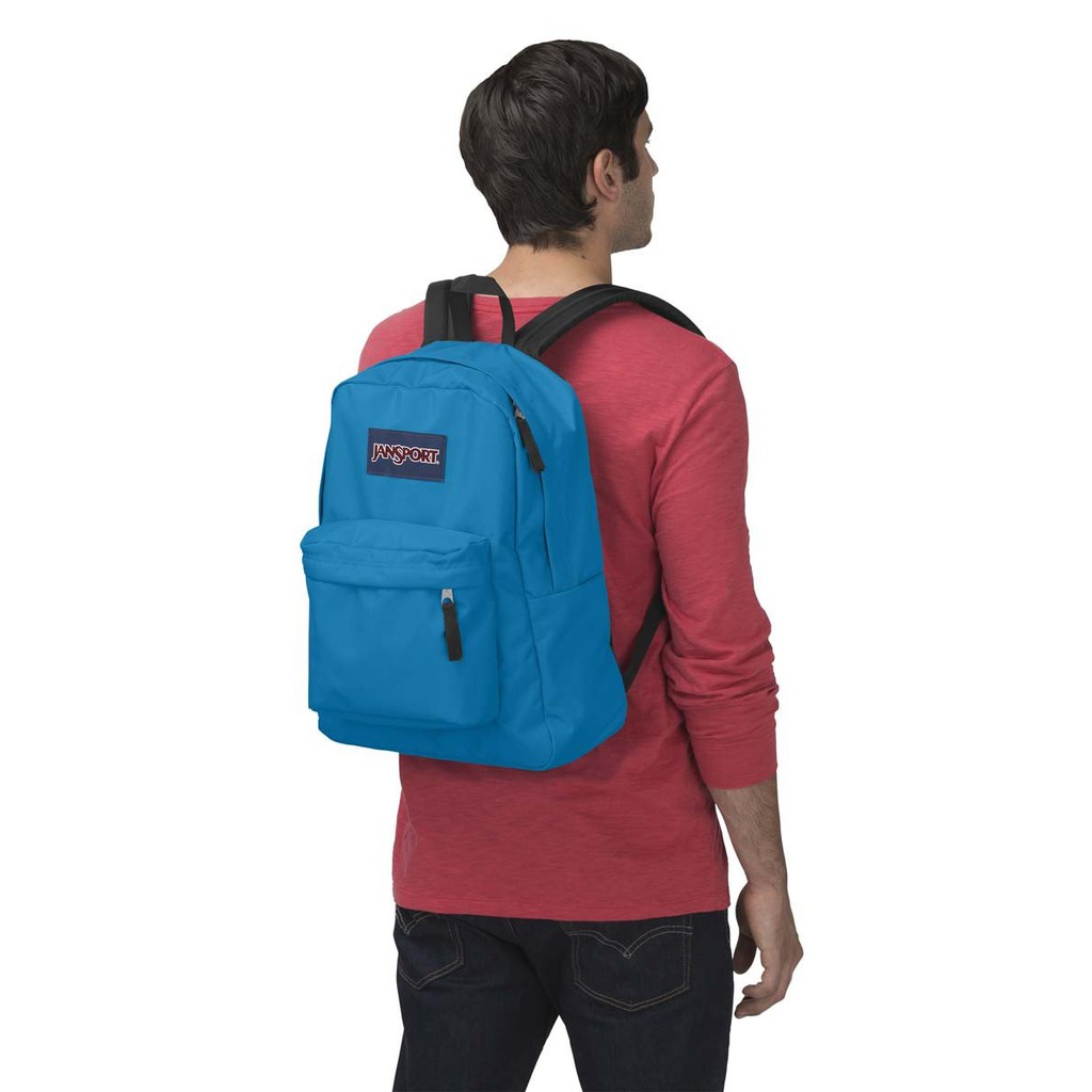 jansport superbreak backpack blue