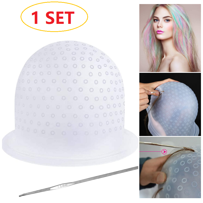 Silicone Highlighting Cap, Highlighting Cap and Hook with Pre Made Holes,  Hair Dye Cap, Hair Frosting Cap, Highlighting Frosting Cap, Frosting and  Tipping Cap | Shopee Philippines