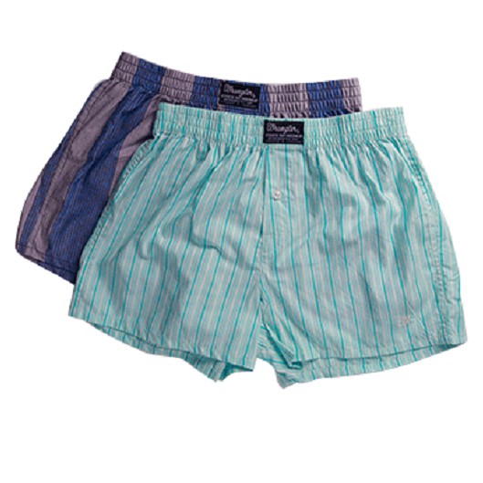 Wrangler Classic Stripe Pack of 2 Boxer Shorts in Blue | Shopee Philippines