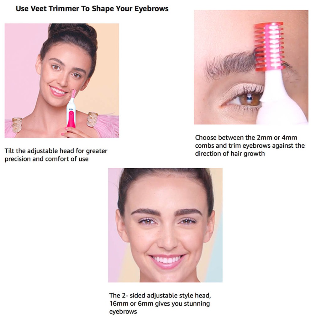 veet sensitive touch eyebrow trimmer