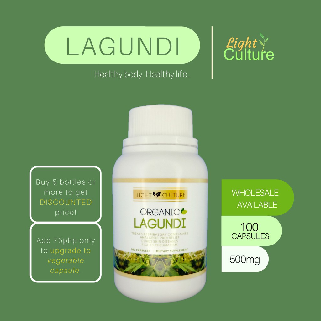 Pure/Authentic Lagundi (100caps/500mg) Capsules | Shopee Philippines