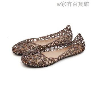 plastic flat sandals