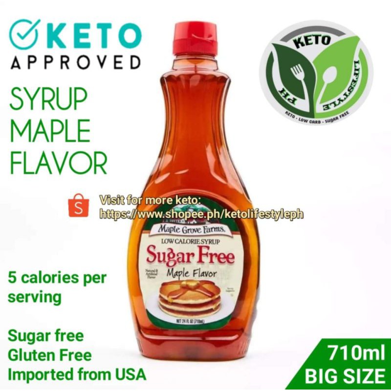 Maple Grove SUGARFREE Pancake Syrup 710ml BIG SIZE (SUGAR FREE/GLUTEN