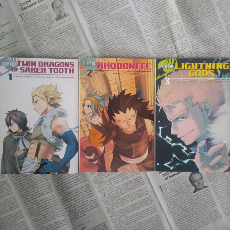 Fairy Tail Side Stories Manga Series Vols 1 3 Complete Shopee Philippines