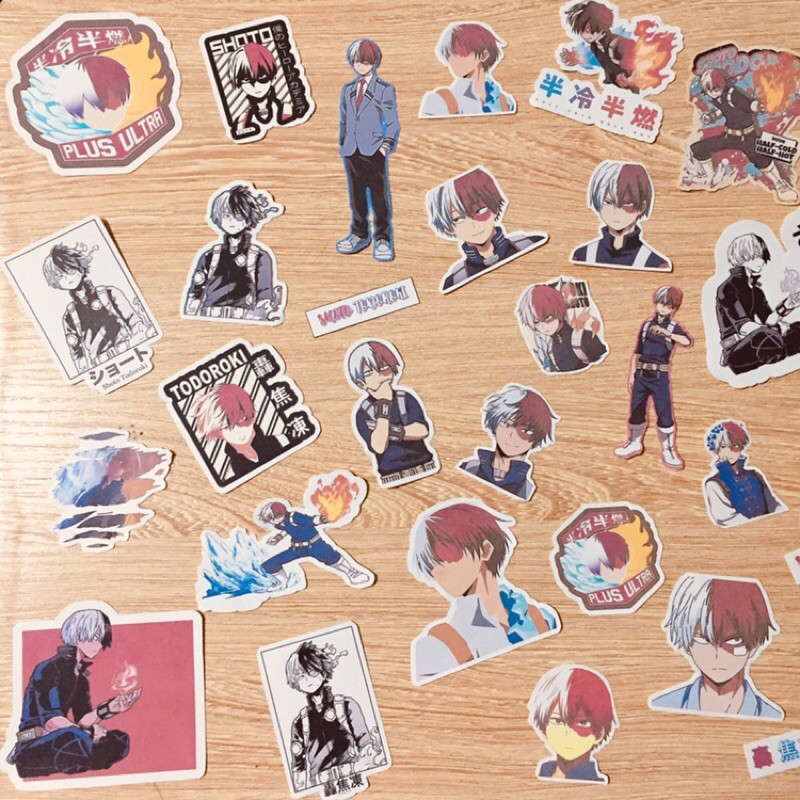 shoto todoroki stickers high quality anime sticker my hero academia laptop stickers shopee philippines