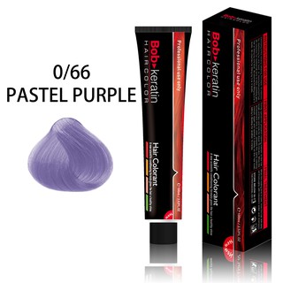 Pastel Purple Hair Color Set ( 0/66 Bob Keratin Permanent Hair dye ) #3
