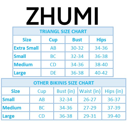 triangl size chart