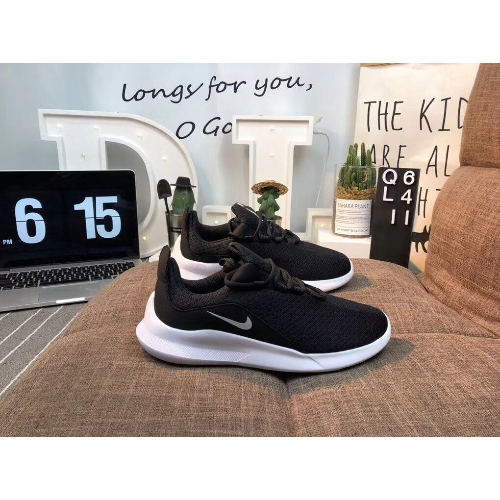 white mesh nike sneakers