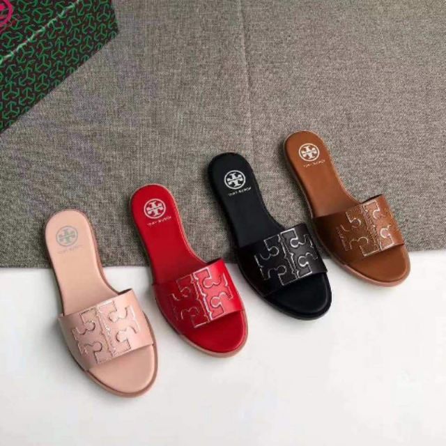 Tory Burch slip on slides slippers for women | Shopee Philippines