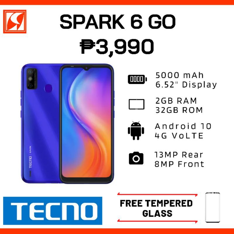 tecno spark 6 go charger original