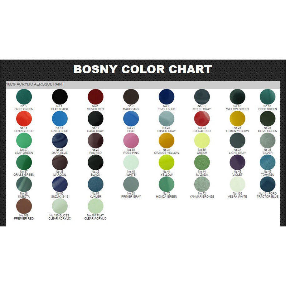 Bosny Color Chart Lazada Ph vrogue.co