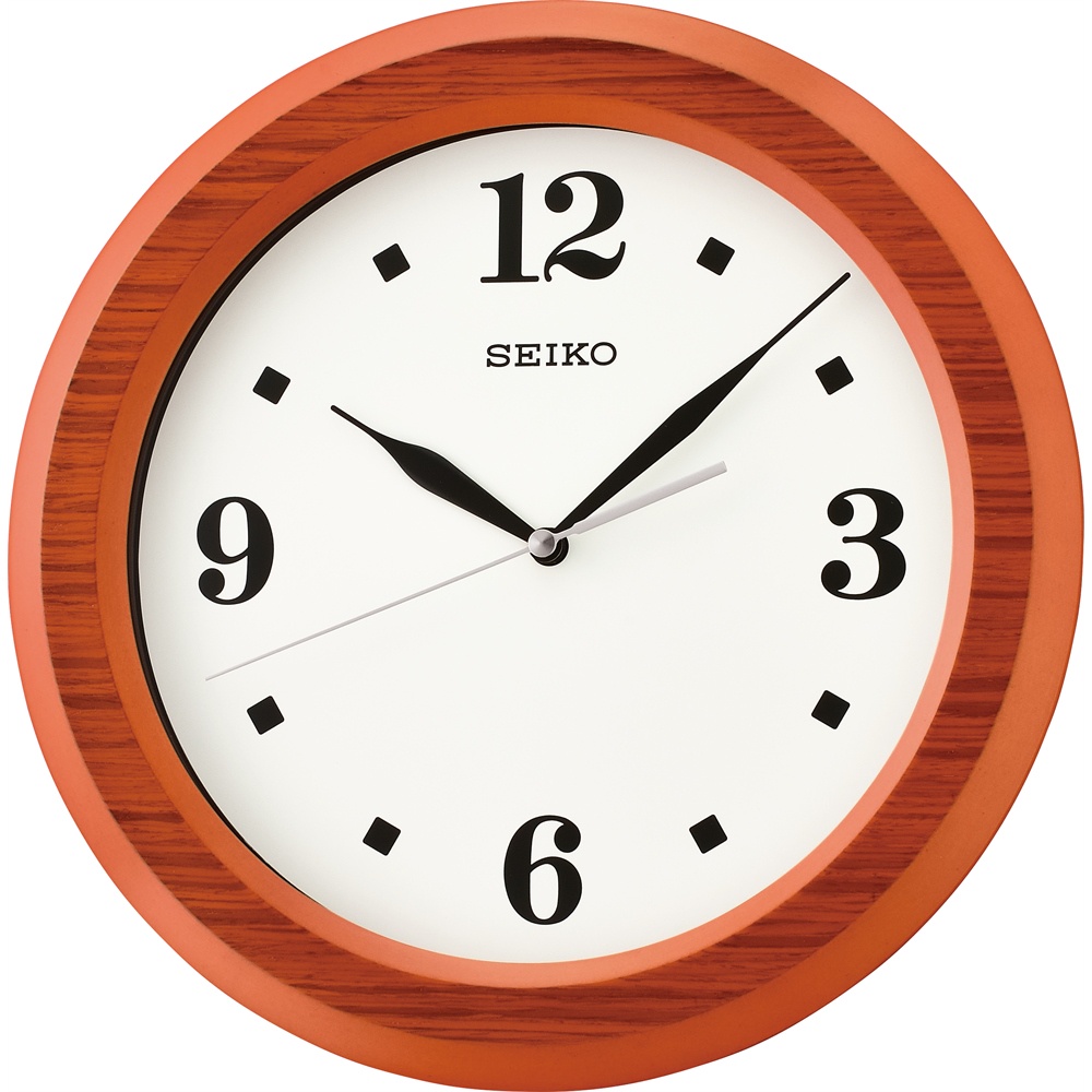 SEIKO WALL CLOCK QXA772E Analog 3 Hands Display, Quiet Sweep Hand