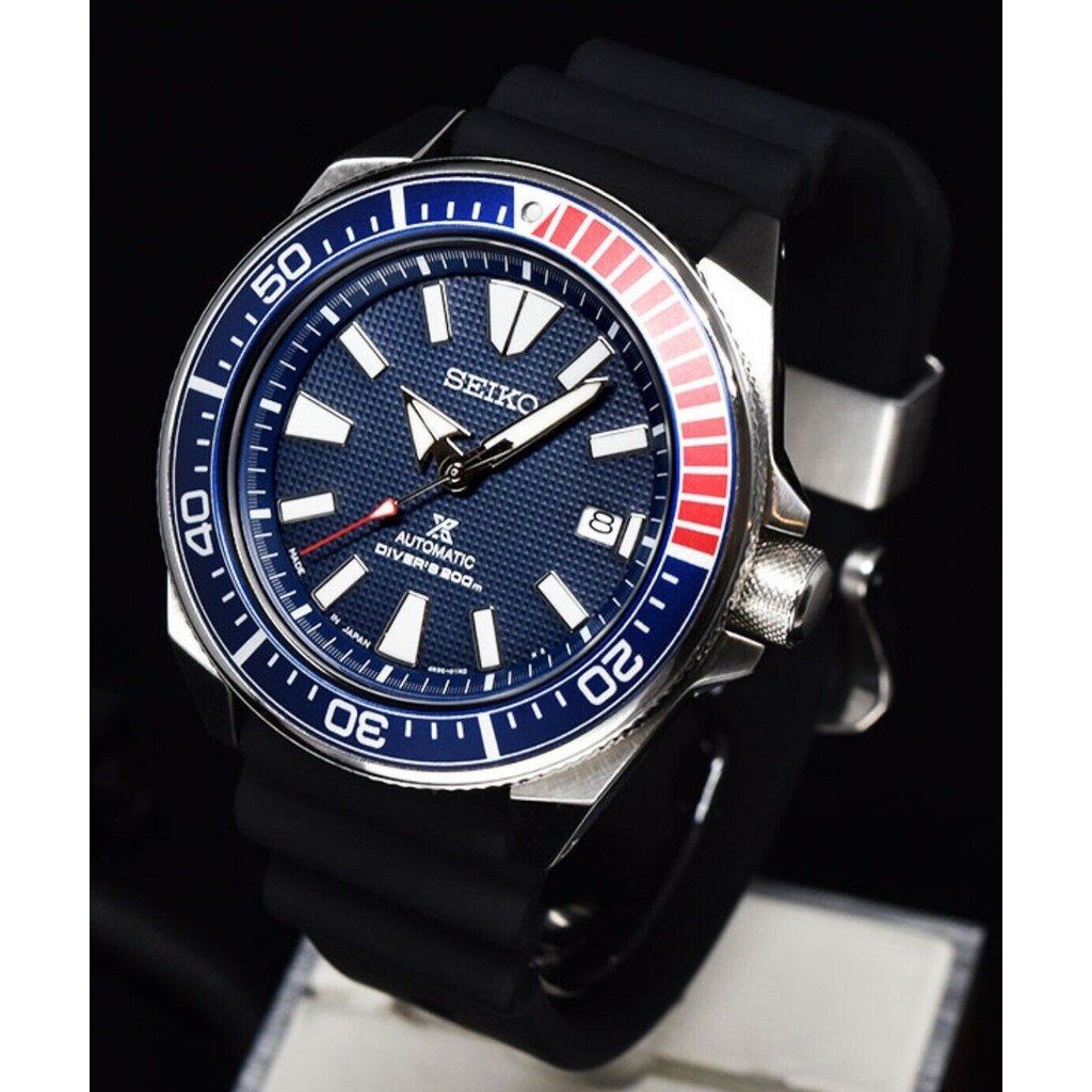 BNEW AUTHENTIC Seiko Prospex Samurai Watch SRPB53J1 Automatic Diver Pepsi  Bezel Japan Made | Shopee Philippines