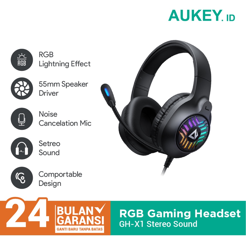 Aukey GH-X1 RGB Gaming Headphone 500873 | Shopee Philippines