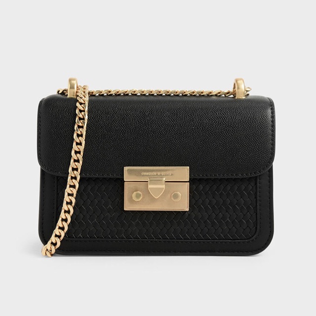 charles and keith woven bag