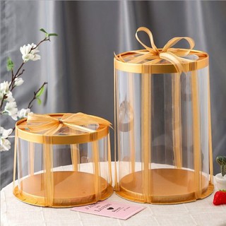 6-10 INCH BOXES | ROUND Acetate Cake Box Clear Cake Box Clear Top Lid ...