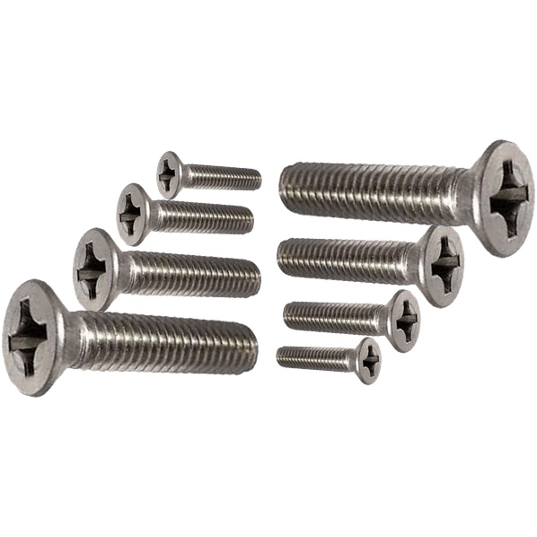 Flathead 3/16 x 3/8 11/2 Inches Phillips Countersunk JF Bolt SS Flat