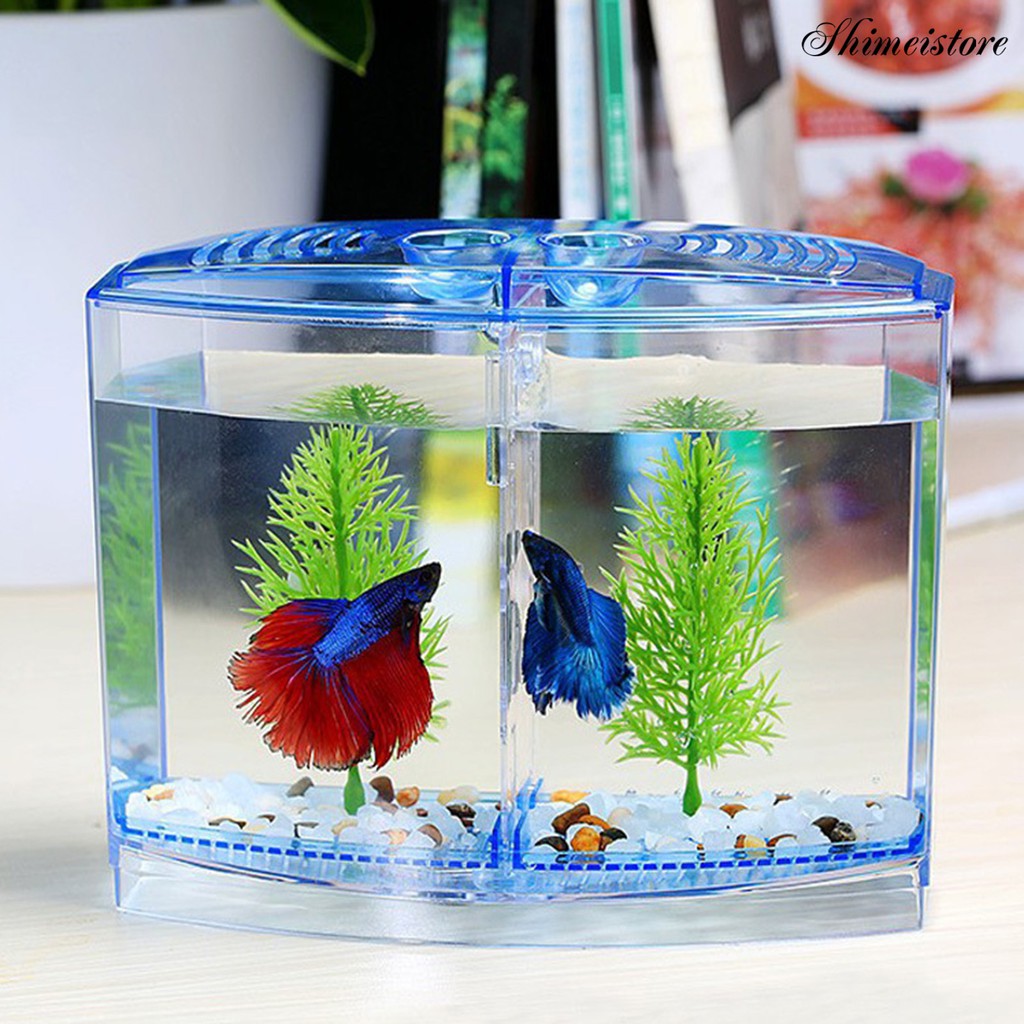 Shimei Multifunctional Acrylic Split Fish Tank with LED Light Imitation