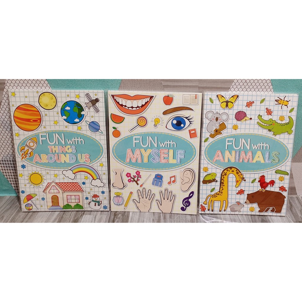 FUN WITH SCIENCE SERIES SET OF 3 (ANIMALS, MYSELF, & THINGS AROUND US) |  Shopee Philippines