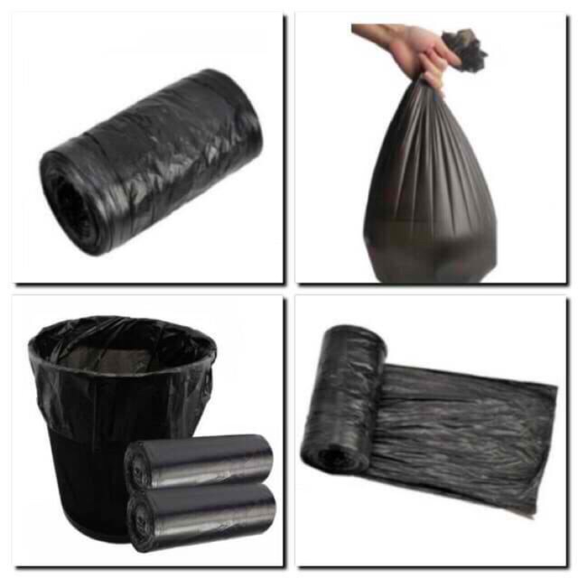 small black bin bags