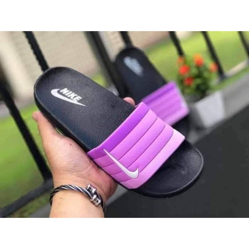 nike slides women purple