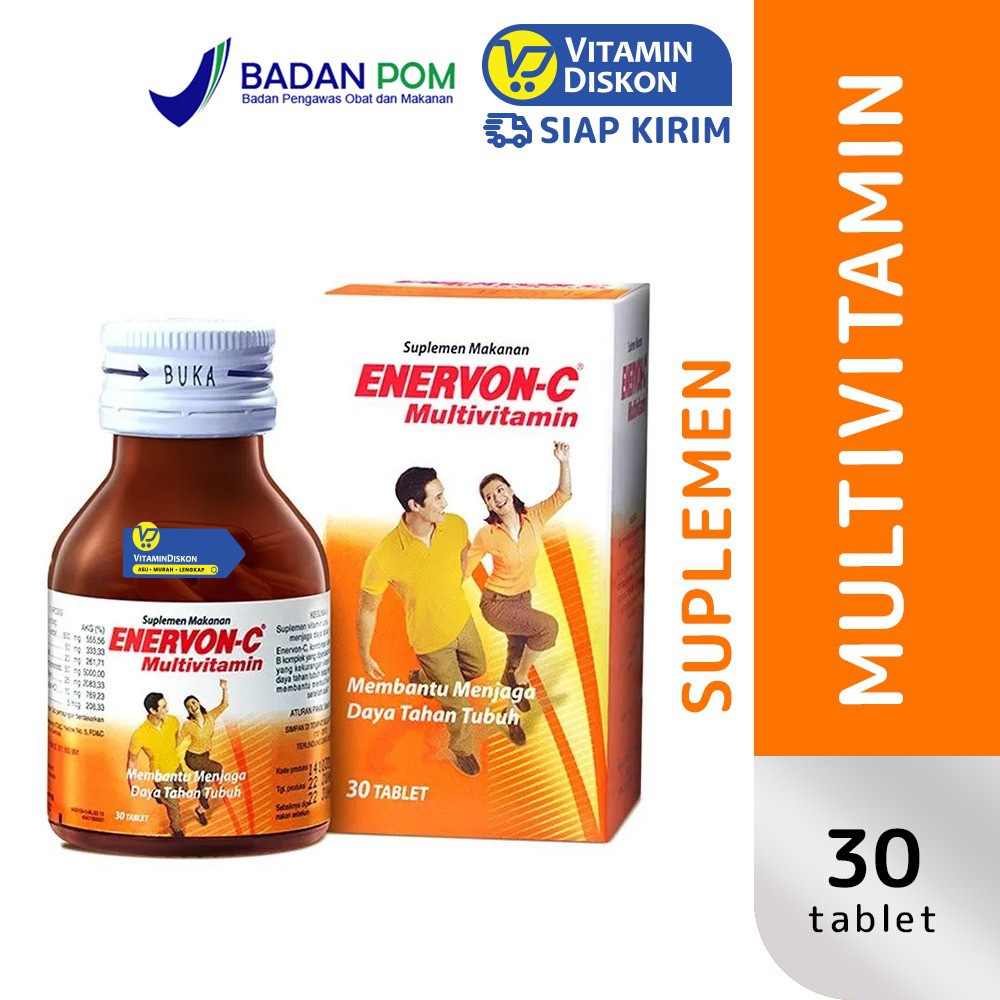 Enervon C 500 Mg 30 Tablets Multivitamin And Thickness Supplements