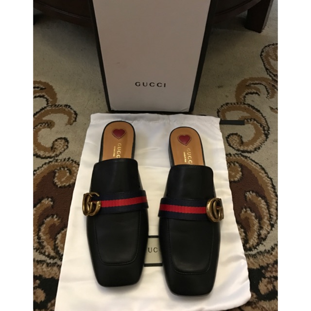 gucci leather slippers