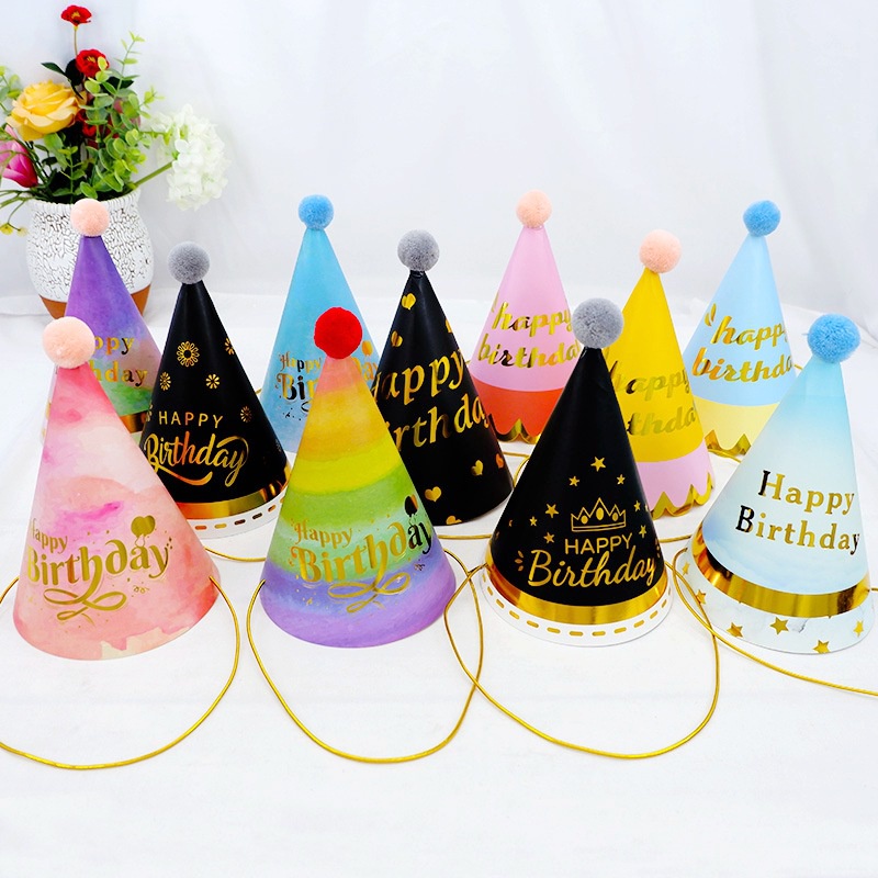 Ready Stock Unisex Birthday Party Hat Celebration Deco Topi Hari Jadi ...