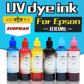 Cuyi UV Dye Ink 100ml for Epson Universal Dye Ink 6Color