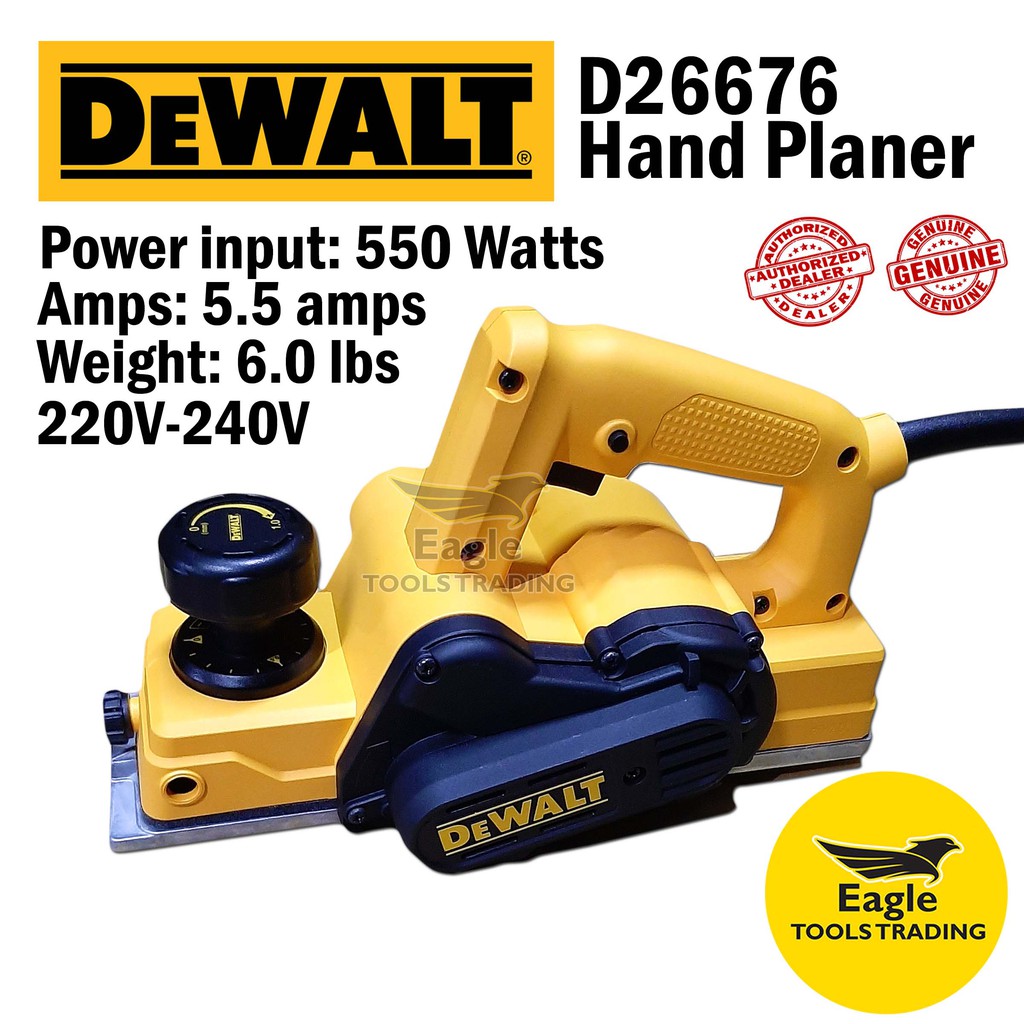 Dewalt Hand Planer D26676 Portable Hand Planer Kit Shopee Philippines