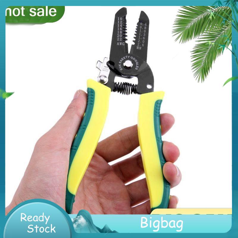 Portable Wire Stripper Pliers Crimper Cable Stripping Crimping Cutter